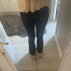 Lucky brand low rise dark wash for and flare jeans
